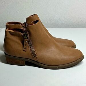 Xappeal Booties Brown Tan Size 9 Zipper